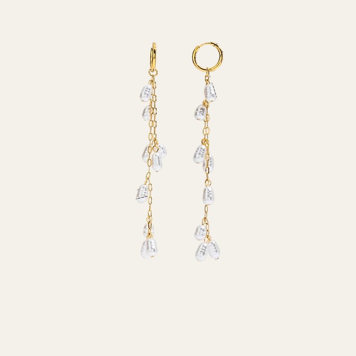 Aretes Kai largos con cristales